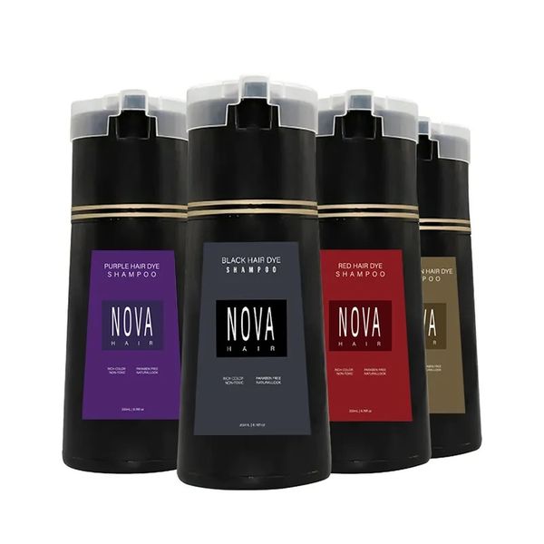 Nova Dyeing Shampoo 200ml Care 3-in-1 Natural Fast White Hairing Dyed Black Hair Dye Lasting Convenience Men Women HairCare
Nova Dyeing Shampoo 200ml Care 3-in-1 Natural Fast White Hairing Dyed Black Hair Dye Lasting Convenience Men Women HairCare