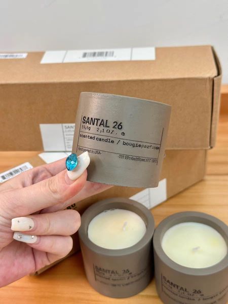 Scented Santal 26 Candles 59.5g 3pcs Perfumed Bougie Candle Kit Long Smell Fragrance Deodorant Incense Solid Perfume Wax Grasse New York Gift Box Fast Ship
Scented Santal 26 Candles 59.5g 3pcs Perfumed Bougie Candle Kit Long Smell Fragrance Deodorant Incense Solid Perfume Wax Grasse New York Gift Box Fast Ship