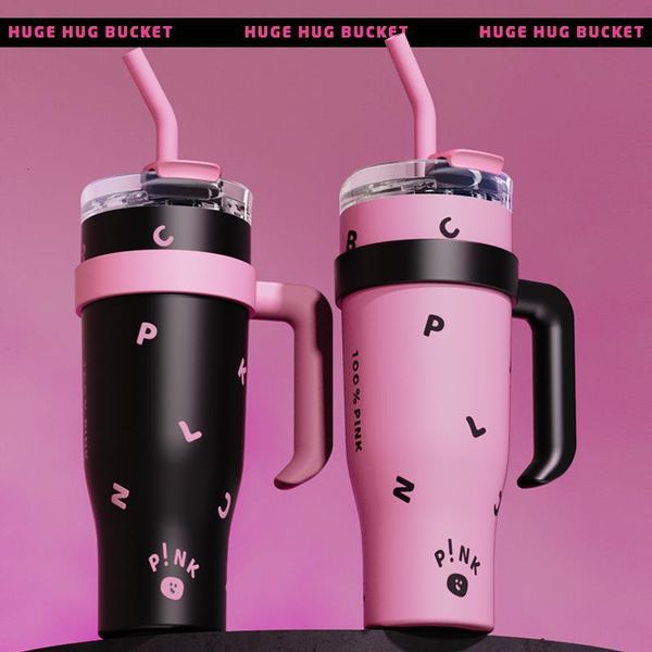 BLACKPINK insulated giant ice cream large capacity coffee portable and beautiful straw cup for girls, Black
BLACKPINK insulated giant ice cream large capacity coffee portable and beautiful straw cup for girls, Black