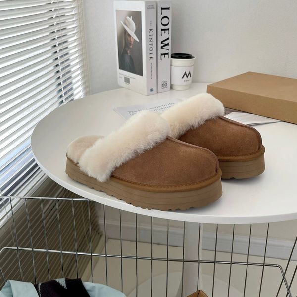 Australian Tasman Fluffy Sheepskin Faux Fur Sliders - Classic Ladies' Tazz Style Shoes with Platform Sole & Original Packaging, Brown
Australian Tasman Fluffy Sheepskin Faux Fur Sliders - Classic Ladies' Tazz Style Shoes with Platform Sole & Original Packaging, Brown