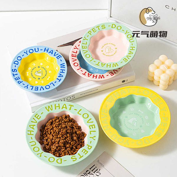 Yuanqi Cute Item Lace Black Chin Canned Ceramic Dog Food Bowl Cat Anti Overturning Water Feeding BowlX240906
Yuanqi Cute Item Lace Black Chin Canned Ceramic Dog Food Bowl Cat Anti Overturning Water Feeding BowlX240906