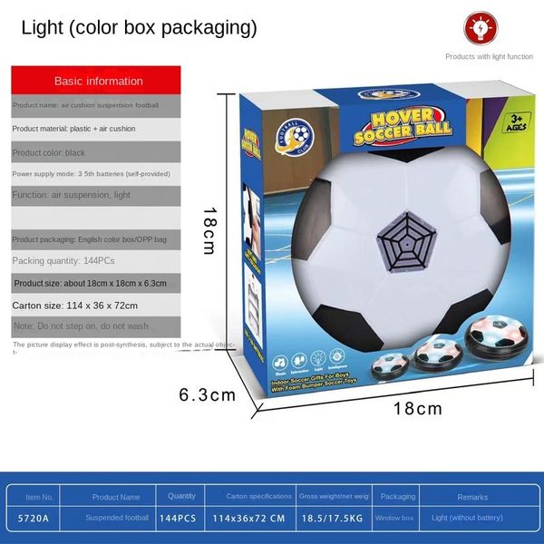 Childrens Floating Soccer Electric Lighting Music Indoor Parent-child Kicking Large Luminous Toy Blowing Air Soft Ball Wholesale
Childrens Floating Soccer Electric Lighting Music Indoor Parent-child Kicking Large Luminous Toy Blowing Air Soft Ball Wholesale