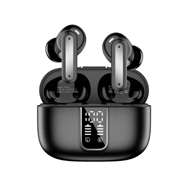 Cheap SP99 with digital display reduction, long battery life in-ear wireless Bluetooth headset ANC ENC noise reduction