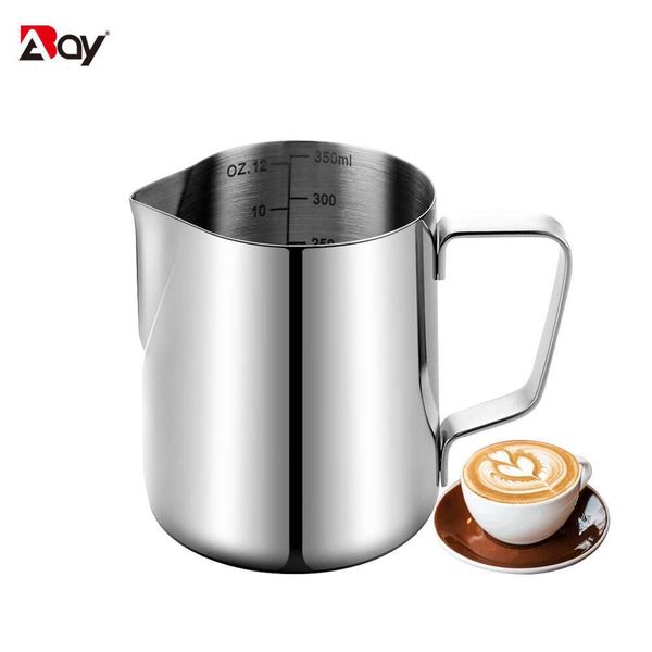 350ml Frother Jug Stainless Steel Milk Pitcher Bta Espresso Cup for Cappuccino Latte Art Coffee Kitchen Home Accessorie
350ml Frother Jug Stainless Steel Milk Pitcher Bta Espresso Cup for Cappuccino Latte Art Coffee Kitchen Home Accessorie