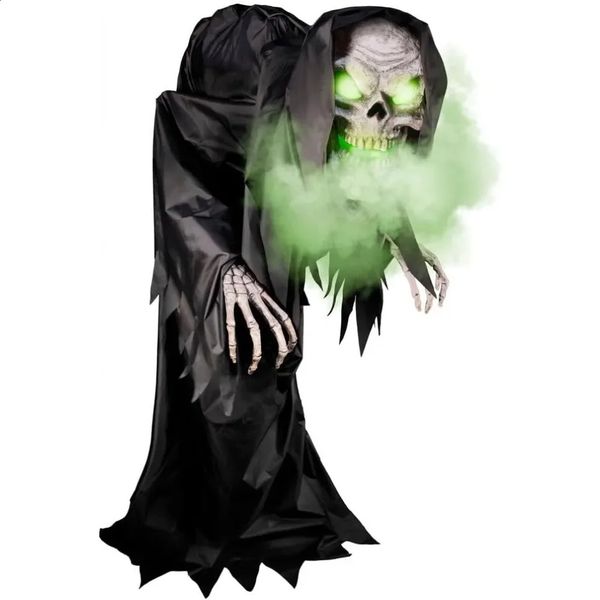 Hunched Skeleton Talking Scare Prop Animatronic for Indoor or Covered Outdoor Creepy Halloween Decoration 240827
Hunched Skeleton Talking Scare Prop Animatronic for Indoor or Covered Outdoor Creepy Halloween Decoration 240827
