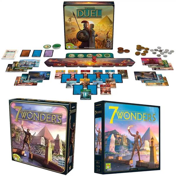 Party Games Crafts All English 7 Wonders Card Games for Adults 2-8 Friends Party Games L260604