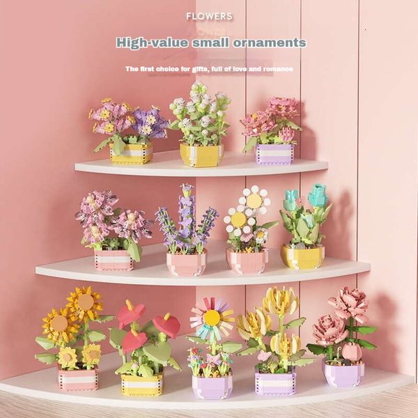 Building Succulents Blocks Everlasting Flower Bonsai Tree Gardens Romantic Bricks DIY Potted Plants Model Kids Kits Toys, Multicolor
Building Succulents Blocks Everlasting Flower Bonsai Tree Gardens Romantic Bricks DIY Potted Plants Model Kids Kits Toys, Multicolor