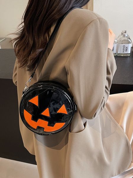 Halloween pumpkin bag Europe and the United States personality funny 2024 new shoulder bag bright face ladies crossbody shoulder bag, Black
Halloween pumpkin bag Europe and the United States personality funny 2024 new shoulder bag bright face ladies crossbody shoulder bag, Black
