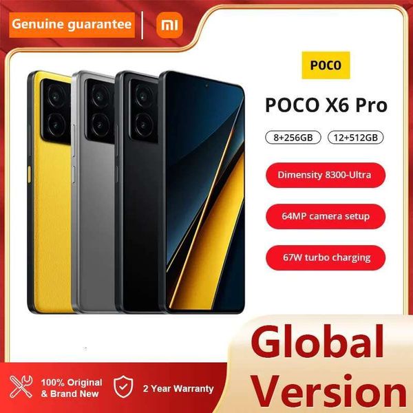 Global Version Poco X6 Pro 5g Globale Version Smartphone,120Hz 6,67" 1,5k AMOLED Display, 64MP OIS Dreifach-Kamera, 5000mAh, 67W Turbo-Charge, Dual-SIM
Global Version Poco X6 Pro 5g Globale Version Smartphone,120Hz 6,67" 1,5k AMOLED Display, 64MP OIS Dreifach-Kamera, 5000mAh, 67W Turbo-Charge, Dual-SIM