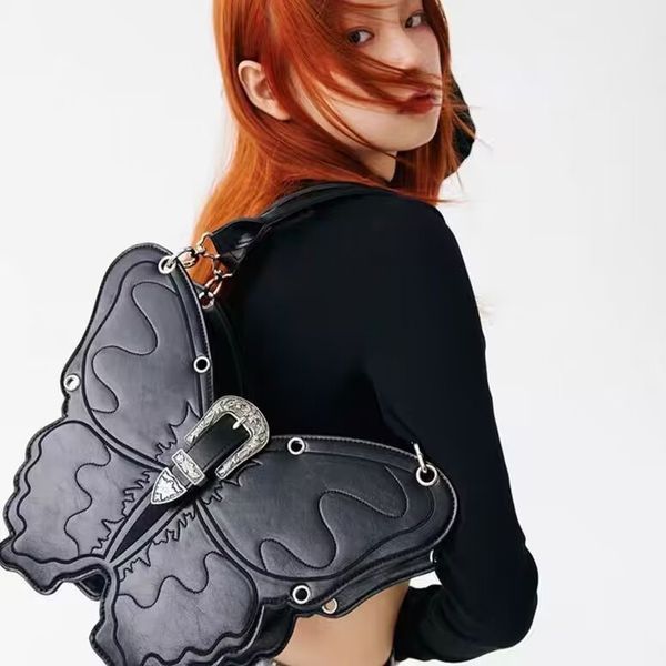 Halloween bag Niche three-dimensional butterfly bag Killer bag Hand crossbody shoulder bag y2k Sweet Cool Spice Girl style shoulder bag, Black
Halloween bag Niche three-dimensional butterfly bag Killer bag Hand crossbody shoulder bag y2k Sweet Cool Spice Girl style shoulder bag, Black
