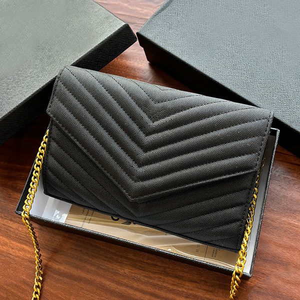 Designer Bag Wallet Mutil-colour Handbag Chain Bag 23cm Classic Flap Luxury Crossbody Bag Fashion Bag Sheepskin Bag Shoulder Bags, 2 ca black metall 23cm
Designer Bag Wallet Mutil-colour Handbag Chain Bag 23cm Classic Flap Luxury Crossbody Bag Fashion Bag Sheepskin Bag Shoulder Bags, 2 ca black metall 23cm