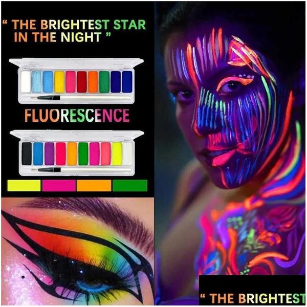 Body Paint Uv Luminous Facial Coating 10 Neon Makeup Suitable For Adult Halloween Ball Roleplaying Usey2409122F7H Drop Delivery Dho8A, Mixed color
Body Paint Uv Luminous Facial Coating 10 Neon Makeup Suitable For Adult Halloween Ball Roleplaying Usey2409122F7H Drop Delivery Dho8A, Mixed color