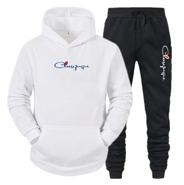 Autumn Men's Sports Suit letter printed Hooded Sweater Casual Running Sportswear Two-piece Se men clothes Brand tracksuit Plus Size S-3XL, White 1
Autumn Men's Sports Suit letter printed Hooded Sweater Casual Running Sportswear Two-piece Se men clothes Brand tracksuit Plus Size S-3XL, White 1