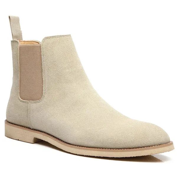 British Style Mens Genuine Suede Leather Chelsea Boots High top Business Dress Shoes Fashion Warm Winter Men Riding Boots, Black plush
British Style Mens Genuine Suede Leather Chelsea Boots High top Business Dress Shoes Fashion Warm Winter Men Riding Boots, Black plush
