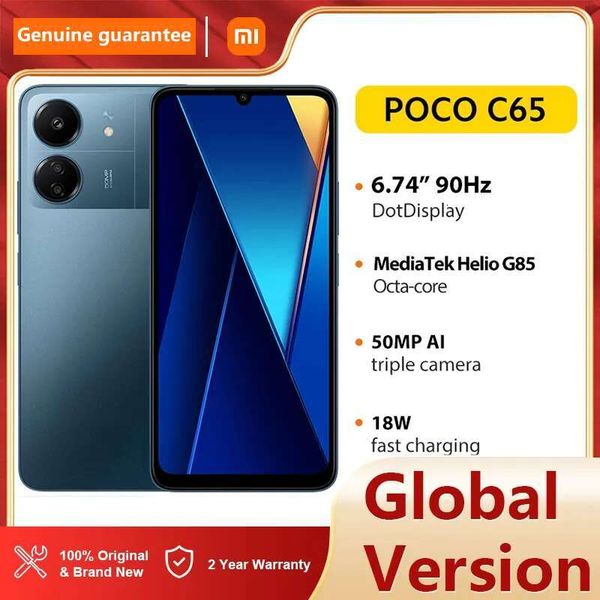 Global Version Xiaomi POCO C65 Smartphone NFC Helio G85 Low Blue Light 6.74 Inch IPS LCD Screen 90HZ Refresh Rate 18W Charging
Global Version Xiaomi POCO C65 Smartphone NFC Helio G85 Low Blue Light 6.74 Inch IPS LCD Screen 90HZ Refresh Rate 18W Charging