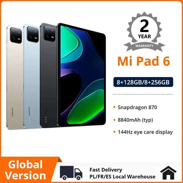 Global Version Xiaomi Pad 6 8GB 256GB Snapdragon 870 Tablet 33W Fast Charging 13MP Camera 8840mAh 144Hz 11" WQHD+Eye Care Display
Global Version Xiaomi Pad 6 8GB 256GB Snapdragon 870 Tablet 33W Fast Charging 13MP Camera 8840mAh 144Hz 11" WQHD+Eye Care Display