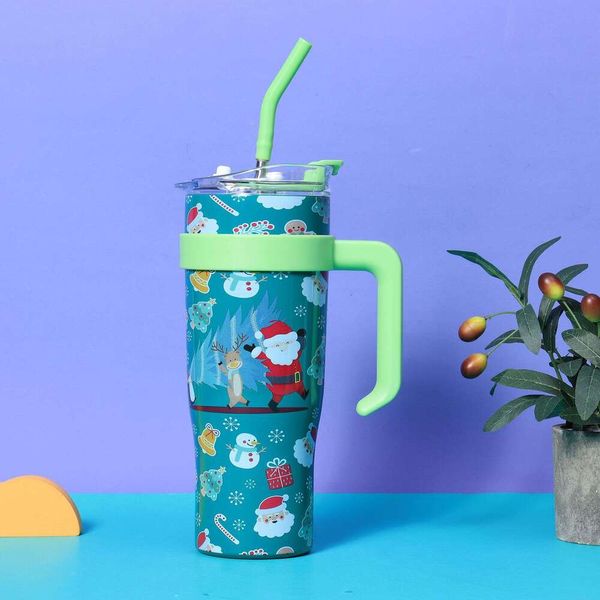 304 Stainless Steel Christmas Ice Bullion Cup 40Oz Large Capacity Thermal Insulation Cold Straw Wholesale, Blue
304 Stainless Steel Christmas Ice Bullion Cup 40Oz Large Capacity Thermal Insulation Cold Straw Wholesale, Blue