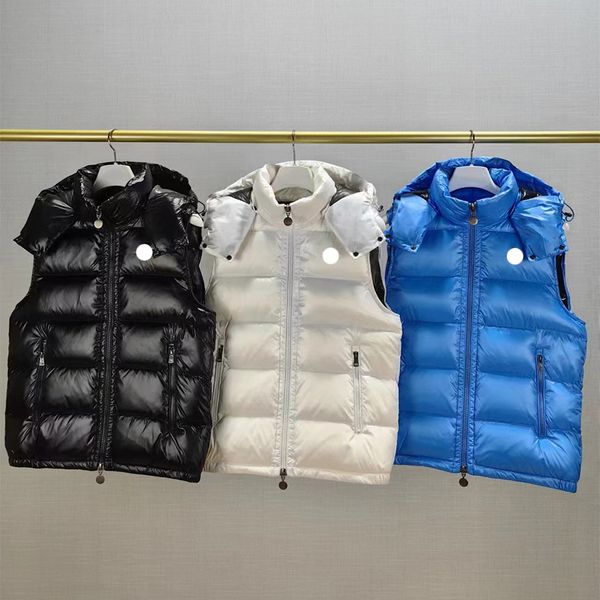 Mens Designer Puffer Vest Womens Gilet Fashion Coat Detachable Hoodie Corset Winter Thick Outfit Windbreaker Zipper Pocket Outdoor Warm Vests Body Warmer