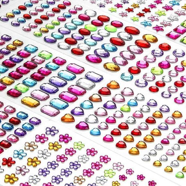 Kids' Toy 1-6Sheets 3D Gem Acrylic Crystal Kids DIY Decoration Seldhesive Jewel Crafts Sparkly Rhie Stickers Girls Gifts Q240913
Kids' Toy 1-6Sheets 3D Gem Acrylic Crystal Kids DIY Decoration Seldhesive Jewel Crafts Sparkly Rhie Stickers Girls Gifts Q240913
