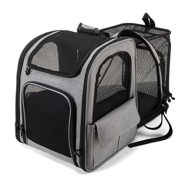 Large Dog Backpack Carrier - Expandable, Breathable Pet Travel Bag for Hiking, Camping (Black), Multi
Large Dog Backpack Carrier - Expandable, Breathable Pet Travel Bag for Hiking, Camping (Black), Multi