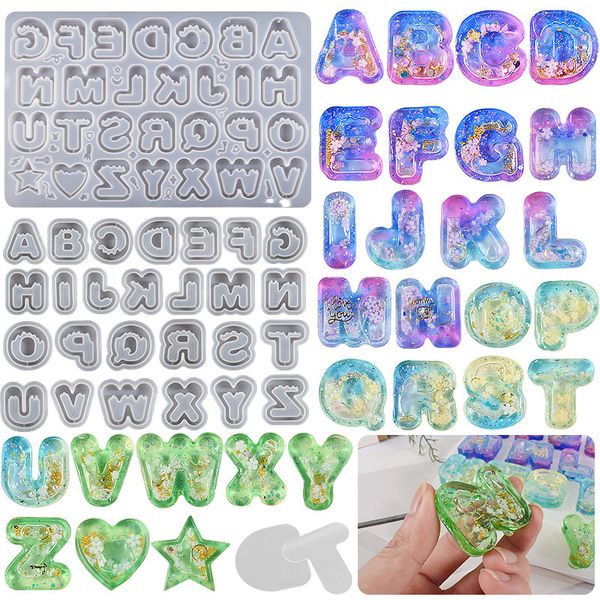 Silicone Jewelry Molds DIY Crystal Dropping Gel Mirror English Letter Keychain Pendant Wholesale
Silicone Jewelry Molds DIY Crystal Dropping Gel Mirror English Letter Keychain Pendant Wholesale