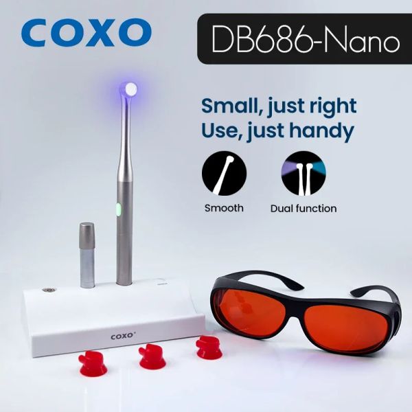 COXO Presents DB686 NANO - 360° Rotatable Cordless LED Curing Light with Dual Curing and Detection Modes for Dental Restorations
COXO Presents DB686 NANO - 360° Rotatable Cordless LED Curing Light with Dual Curing and Detection Modes for Dental Restorations