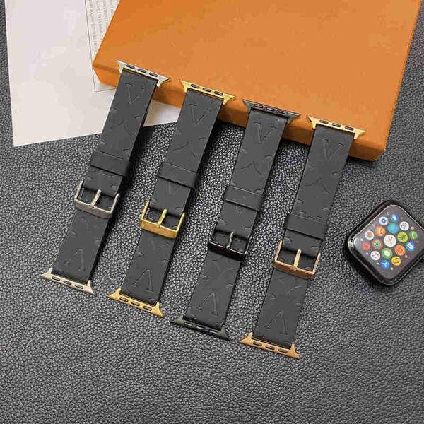 Smart Straps designer Apple Watch Band 38 40 41 42 44 45 49 mm Black emed Wat Strap Wristband For Iwatch 8 7 6 5 4 SE Designer Watchbands 7G9C
Smart Straps designer Apple Watch Band 38 40 41 42 44 45 49 mm Black emed Wat Strap Wristband For Iwatch 8 7 6 5 4 SE Designer Watchbands 7G9C