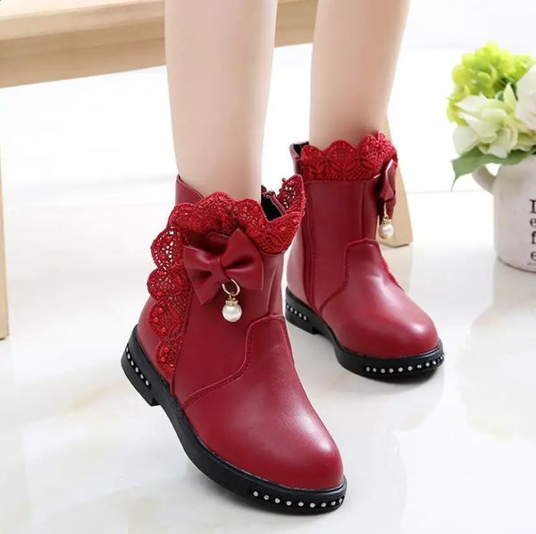 Winter With Rhies Bow Wers Fashionable Plush Princess Flat Dress Shoes Warm Girls Snow Boots c17a, White
Winter With Rhies Bow Wers Fashionable Plush Princess Flat Dress Shoes Warm Girls Snow Boots c17a, White