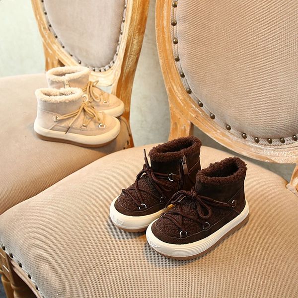 Winter Childrens Cotton Shoes Genuine Leather Boys Wool Warm And Comfortable Anti Slip Snow Boots For Girls Aged a60f, Brown
Winter Childrens Cotton Shoes Genuine Leather Boys Wool Warm And Comfortable Anti Slip Snow Boots For Girls Aged a60f, Brown