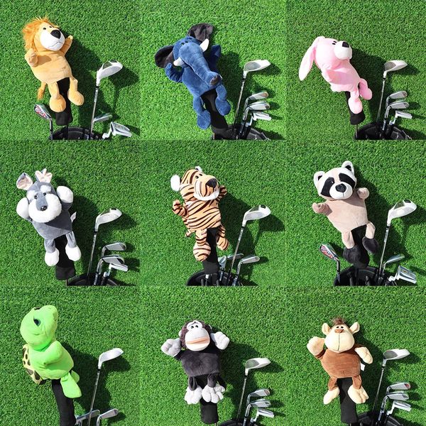 Several Plush Animal Golf Head Cover for Driver 460cc 1 Golf Head Protector Mascot Novelty Cute Gitfs 260626