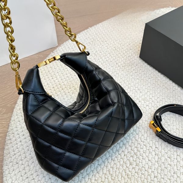 Designer shoulder bag women's chain bag vintage croissant crossbody bag 10A high quality leather bag fashion tote upscale party bag classic casual bag home travel bag, White
Designer shoulder bag women's chain bag vintage croissant crossbody bag 10A high quality leather bag fashion tote upscale party bag classic casual bag home travel bag, White