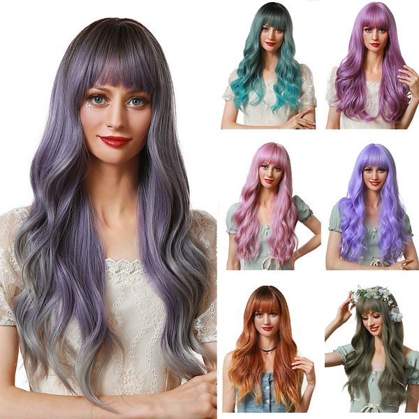 Wigs Cos Christmas Halloween festival cosplay animation wind air bangs big waves multi-color multi-wig set woman, Others color
Wigs Cos Christmas Halloween festival cosplay animation wind air bangs big waves multi-color multi-wig set woman, Others color
