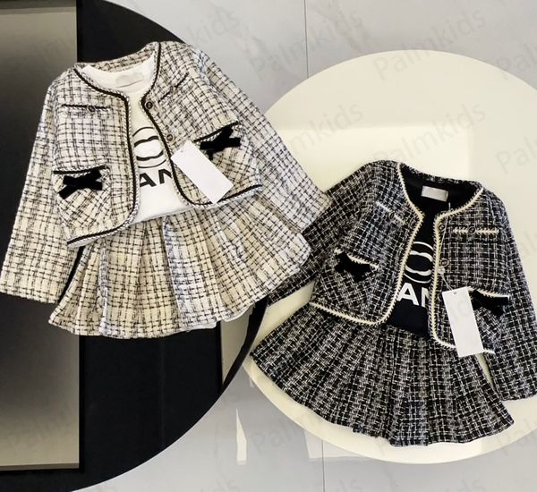 Designer Kids Girls Classic Brand Baby High Suits Fashion Skirt Dress Suit Childrens Clothes Top Quality CRD24081911F9, Khaki
Designer Kids Girls Classic Brand Baby High Suits Fashion Skirt Dress Suit Childrens Clothes Top Quality CRD24081911F9, Khaki