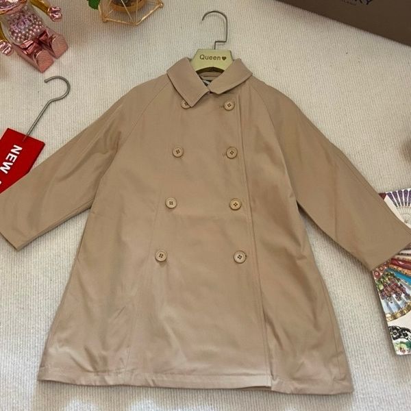 24ss Designer Jackets Parent-Child Women brand trench autumn belt coat stripe windbreaker jackets winter trench Coats fashion button la