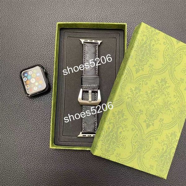 Smart Straps designer Apple Watch Band 38 40 41 42 44 45 49 mm wer Leather Wat Strap Wristband For Iwatch 8 7 6 5 4 SE Designer top Watchbands with box H6E2
Smart Straps designer Apple Watch Band 38 40 41 42 44 45 49 mm wer Leather Wat Strap Wristband For Iwatch 8 7 6 5 4 SE Designer top Watchbands with box H6E2