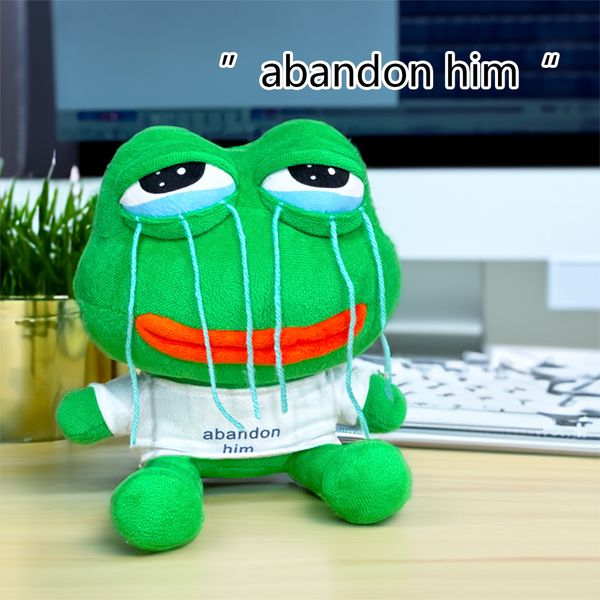 Abandon Him Green Sad Plush Doll Big Eyes Tearing Frog Creative Design Funny and Cunning
Abandon Him Green Sad Plush Doll Big Eyes Tearing Frog Creative Design Funny and Cunning