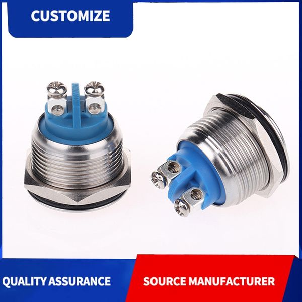 Push button switch M19 screw foot metal switch waterproof anti-vibration small accessories metal button wholesale
Push button switch M19 screw foot metal switch waterproof anti-vibration small accessories metal button wholesale