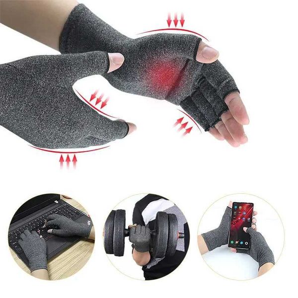 Compression arthritis gloves suitable for men women fingerless carpet tunnels wrist support handbags treatment wristbands pain relief CL240921