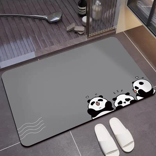 Carpets VIKAMA Cartoon Panda Diatom Mud Absorbent or Mat Toilet Soft Entry Door Carpet Bathroom Non-slip
Carpets VIKAMA Cartoon Panda Diatom Mud Absorbent or Mat Toilet Soft Entry Door Carpet Bathroom Non-slip