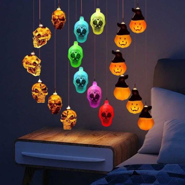 Halloween Wind Chime Lantern String Devils Eye Skeleton — compare prices at CompareOffers