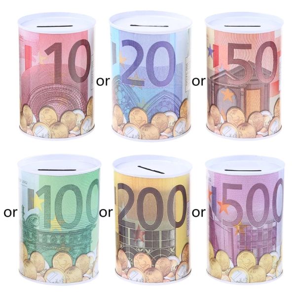 Creative Piggy Bank Metal Cyder Money Box Tinplate Round Coins CASE Gift Euro Shaped for Home Table De
Creative Piggy Bank Metal Cyder Money Box Tinplate Round Coins CASE Gift Euro Shaped for Home Table De