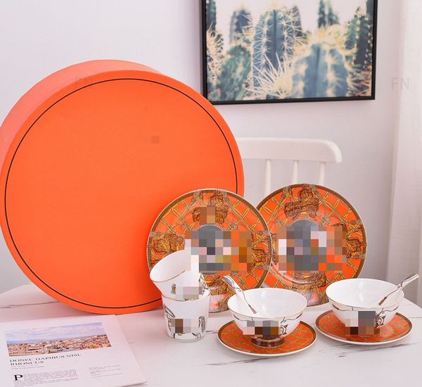 2026 New Tableware And Dish Home New Bowl Plate Spoon Set 12545 Free Shipping