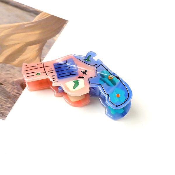 New fun pistol cute back of the head hair clips large grab clip splicing acetate shark clip headdress handmade printing
New fun pistol cute back of the head hair clips large grab clip splicing acetate shark clip headdress handmade printing