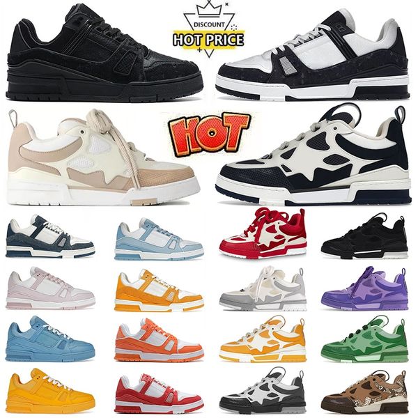 Top Quality Skate Shoe Designer Man Woman Dress Sneakers Luxury Low All Black White Pink Denim Blue Flat Heel Leather Platform Womens Mens Loafer Fashion Trainers
Top Quality Skate Shoe Designer Man Woman Dress Sneakers Luxury Low All Black White Pink Denim Blue Flat Heel Leather Platform Womens Mens Loafer Fashion Trainers