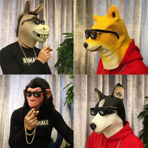 Party Masquerade Masks Animal Headgear Funny Single Dog Cat Horse Head Performance Props Cosplay Bar Halloween Graduation Season
Party Masquerade Masks Animal Headgear Funny Single Dog Cat Horse Head Performance Props Cosplay Bar Halloween Graduation Season