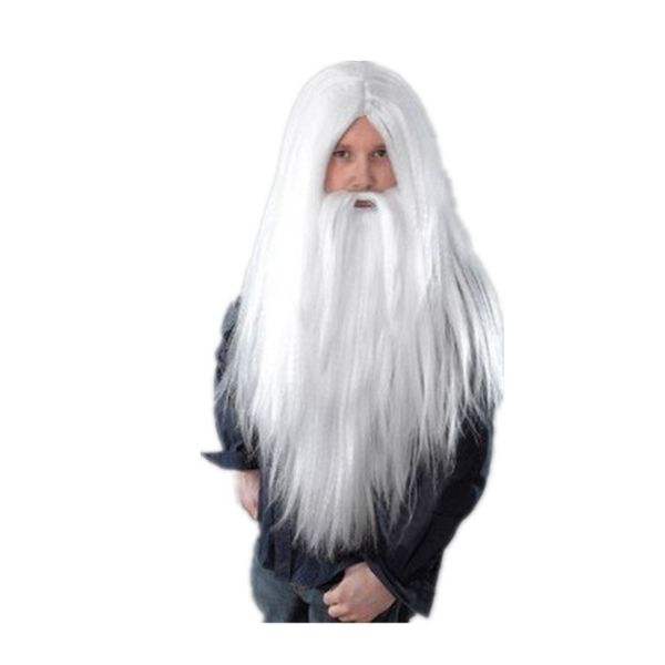 Hair Wigs Synthetic Wig Santa Halloween old man Christmas wig beard set Anime cosplay festival, White
Hair Wigs Synthetic Wig Santa Halloween old man Christmas wig beard set Anime cosplay festival, White