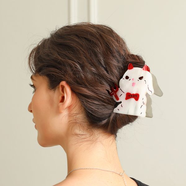 Original cute red cross little devil rabbit realistic acetic acid hair clips back of the head headdress grasp clip disc hair accessories
Original cute red cross little devil rabbit realistic acetic acid hair clips back of the head headdress grasp clip disc hair accessories