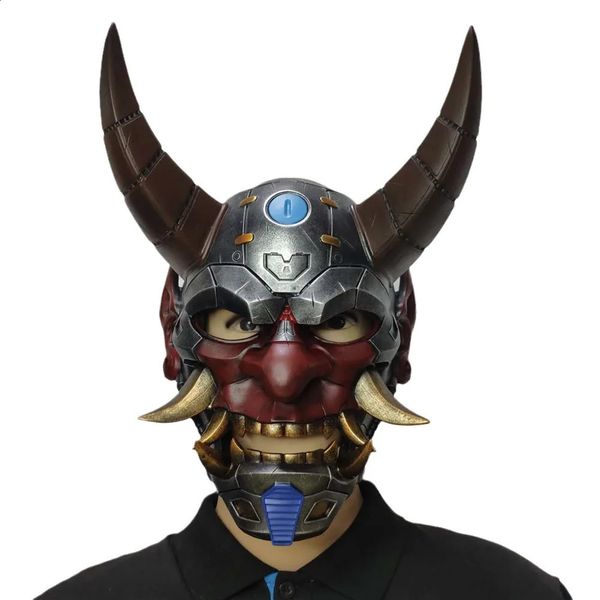 Japanese mechanical Prana roleplaying mask Halloween party game themed costumes prop resin 240923