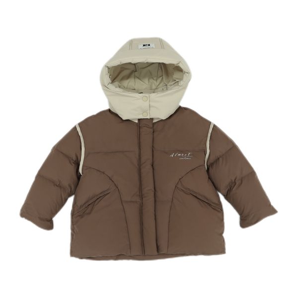 Girls Lightweight Winter Jacket Waterproof Windproof Collar Zipper Closure Cute Pocket Solid Color Woven Fabric, Brown
Girls Lightweight Winter Jacket Waterproof Windproof Collar Zipper Closure Cute Pocket Solid Color Woven Fabric, Brown