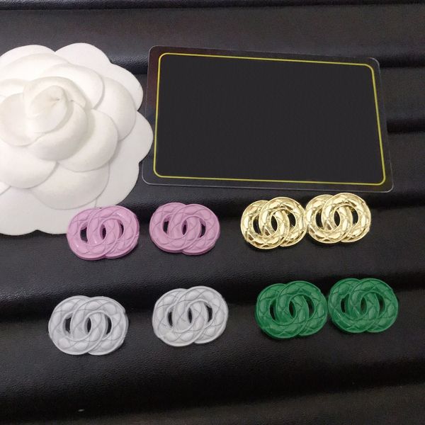 Gold Plated Classic Multi color High Quality Stud New Design Wedding Party Jewelry Fashion Love Earrings wholesale
Gold Plated Classic Multi color High Quality Stud New Design Wedding Party Jewelry Fashion Love Earrings wholesale